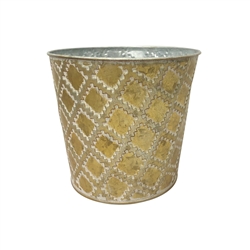 Aurum Round Metal Pot with Liner
