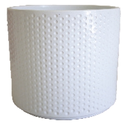 5.5" Pillar Spots Powder Coated Pot - White