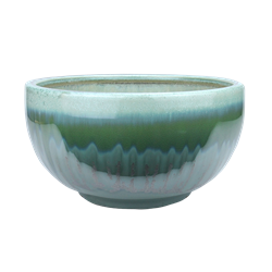 10" Ceramic Low Bowl - Fusion Green (2 Per Case)
