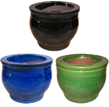 6" Self Watering Pots, Assorted Colors, 8/case