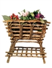 Brown Rectangle Twig Plant Stand