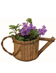 Wooden Watering Can w/ Handle & Spout