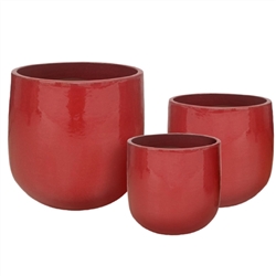 S/3  Aries Pots - Atomic Red