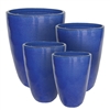 S/4 Roseline Tubular Pots - Falling Blue