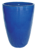 Single Extra Large Tall Tubular Pot - Falling Blue