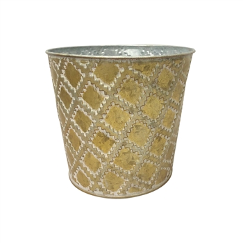 Aurum Round Metal Pot with Liner