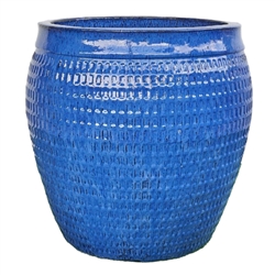 Large Willow Jar - Falling Blue