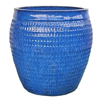 Large Willow Jar - Falling Blue