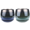 7â€ Round Pots w/ Attached Saucers, 2 Assorted Colors (holds a 6â€ Azalea pot), 4 Per Case