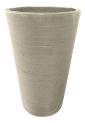 Tall Round Linea Pot - Sandstone