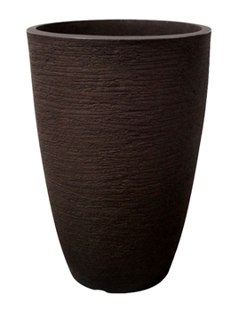 Tall Round Modern Pot - Coffee