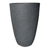 Tall Round Modern Pot - Charcoal