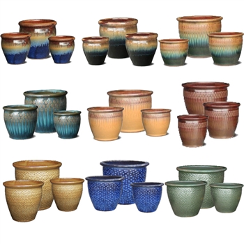 Assorted Malaysian Stoneware Pots