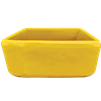 9" Canis Short Square Planter - Yellow