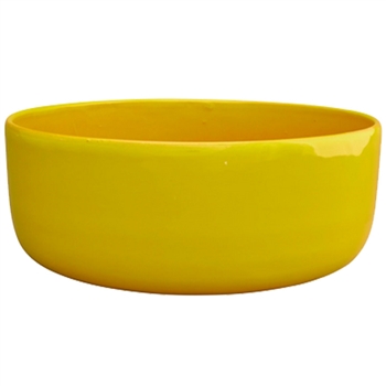 12" Aries Glazed Color Bowl - Yellow