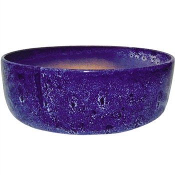 12" Aries Glazed Color Bowl - Running Cobalt