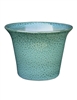 7" Glazed Spanish Pot - Aqua Green