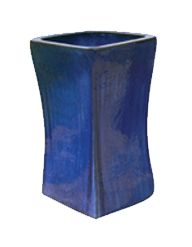 Extra Tall Stable Square Pot - Blue Cloud