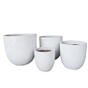 S/4 Augustas Pots - White