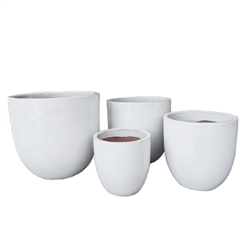 S/4 Augustas Pots - White