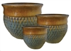 S/3 Morocco Pots - Antique Jade