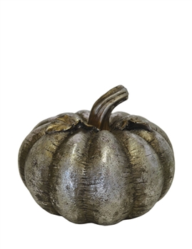 Resin Silver Pumpkin