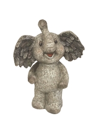 Elephant Standing Figurine Poly Resin