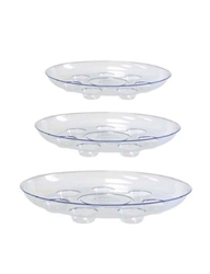 <!050>14" Carpet Saver Heavy Footed Saucer