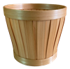 7" Slatwood Natural Pot Cover (holds a 6" pot)