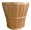10" Slatwood Natural Pot Cover (holds a 8"+ pot)