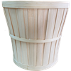 12" Slatwood White Pot Cover (holds a 10"+ pot)
