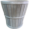 12" Slatwood Gray Pot Cover (holds a 10"+ pot)