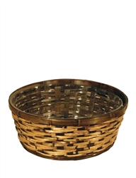 Round Rattan Stain Bowl w/ Liner (Click for Sizes and Pricing)