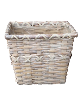 Square Whitewash Pot Cover (Click for Sizes and Pricing)