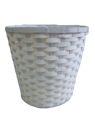 Whitewash Bamboo Pot Cover