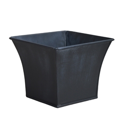 11.2" Bell Mouth Square Zinc Pot Cover - Lead